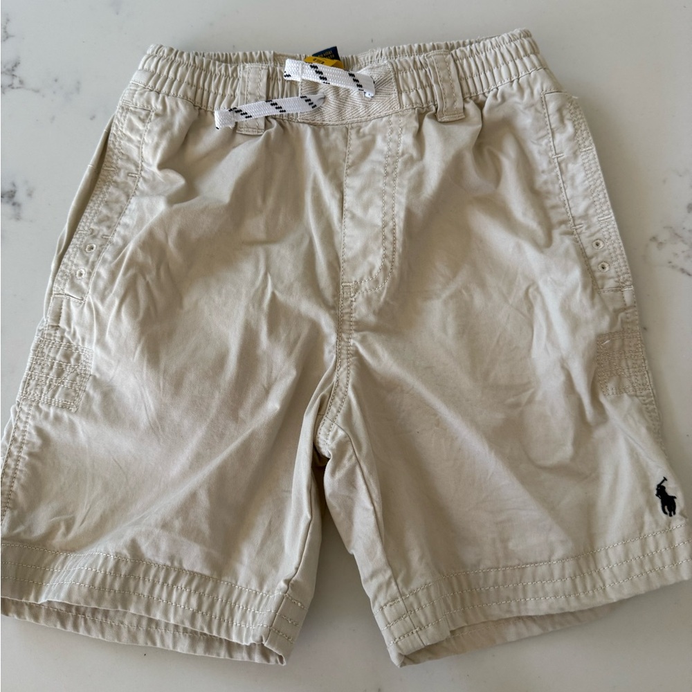 Polo by Ralph Lauren Boys Twill Shorts with drawstring and pockets, size 7Y